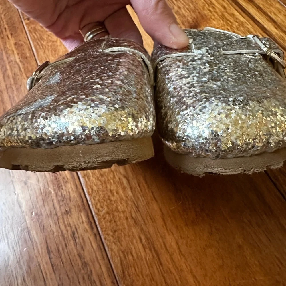 Baby GAP Glittery Gold Toddler Clogs